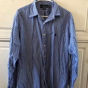 Mens bundle/lot large stripped polo shirts